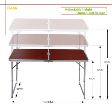 Table repliable extérieure ajustable